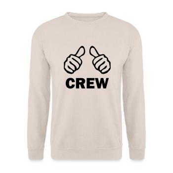 crew - Unisex Pullover - Sand - Vorne - Alina (178cm) & Michal (187cm)