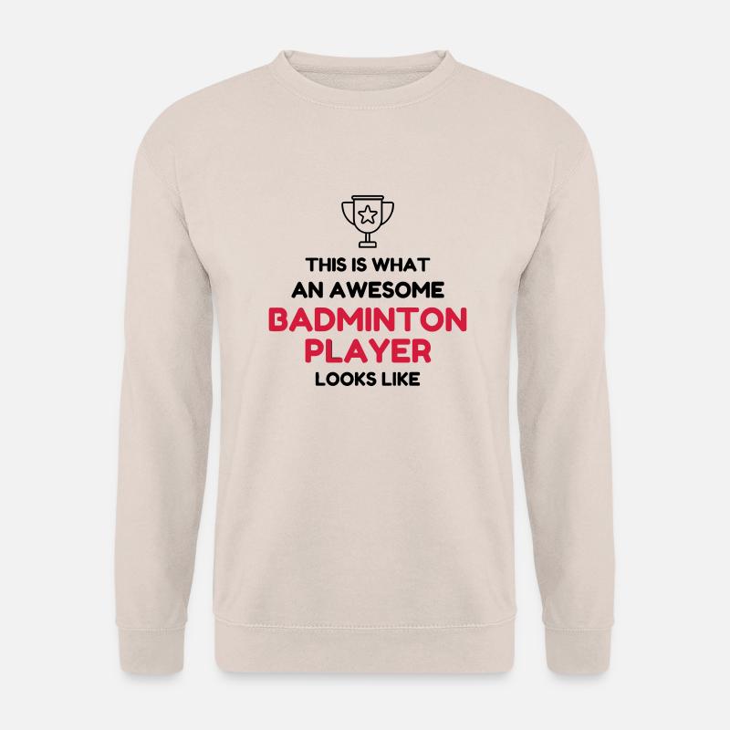Badminton / Badminton Player / Birdie / Sport - Unisex Pullover - Sand