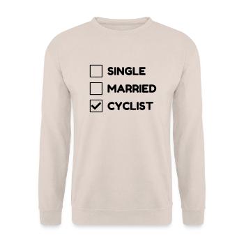 Cyclisme / Cycliste / Vélo / VTT / BMX - Sweat-shirt Unisexe - sable - Devant - Alina (178cm) & Michal (187cm)