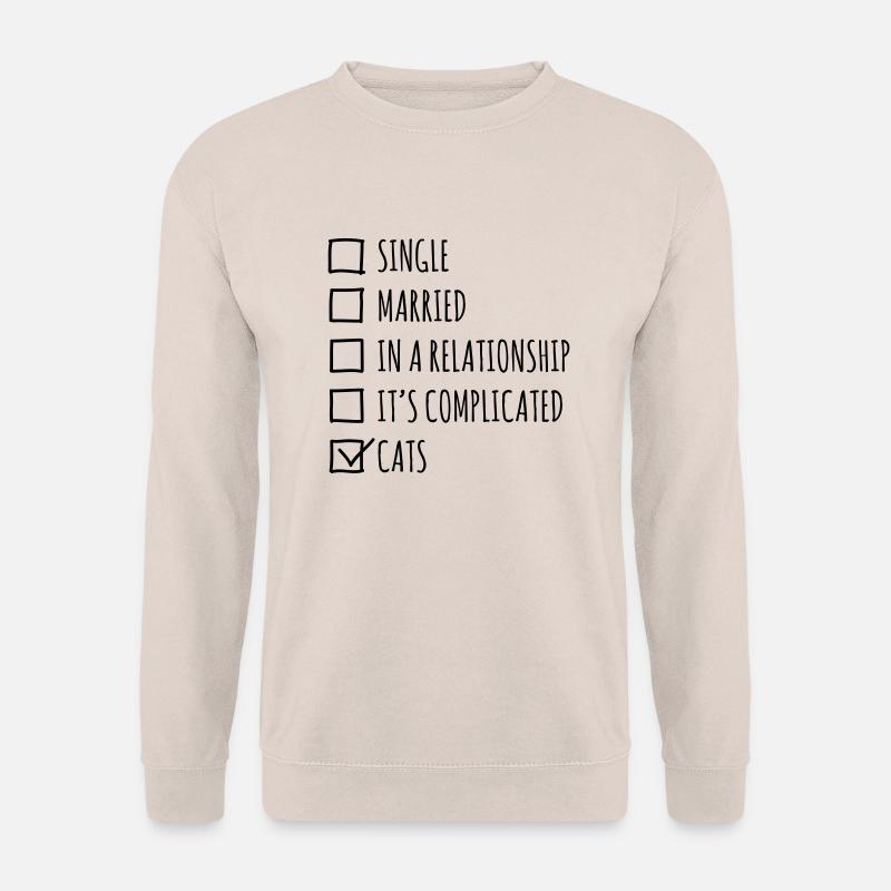 Single Married... Cats - Unisex Pullover - Sand
