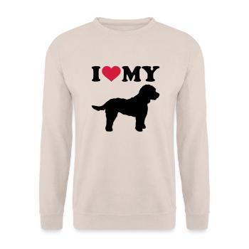 Cockapoo - Unisex Sweatshirt - sand - Front - Alina (178cm) & Michal (187cm)