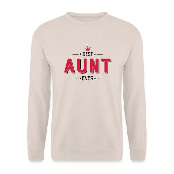 Aunt - Unisex Sweatshirt - sand - Front - Alina (178cm) & Michal (187cm)