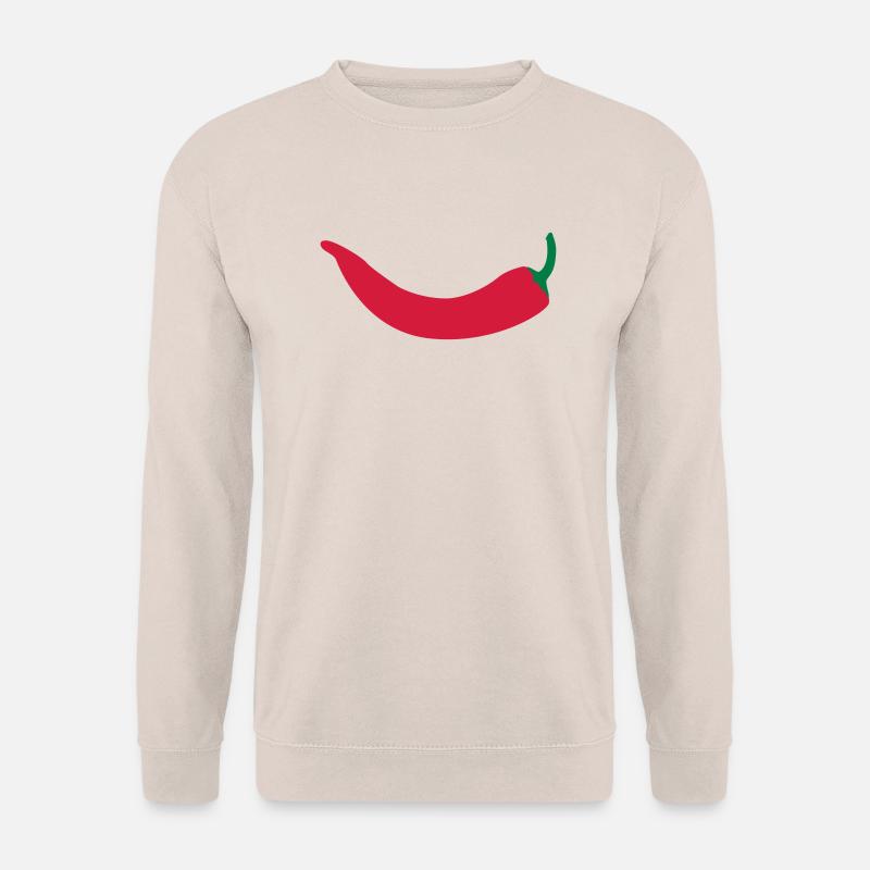 Chili, Chilischote - Unisex Pullover - Sand