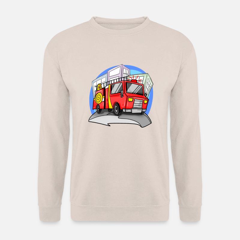 Fire brigade fire engine - Unisex Sweatshirt - sand
