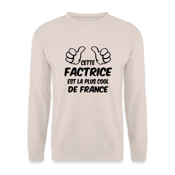 MEILLEURE FACTRICE - Sweat-shirt Unisexe - sable - Devant - Alina (178cm) & Michal (187cm)