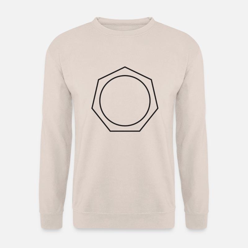 Kreis im Siebeneck oder Mutter - Unisex Pullover - Sand