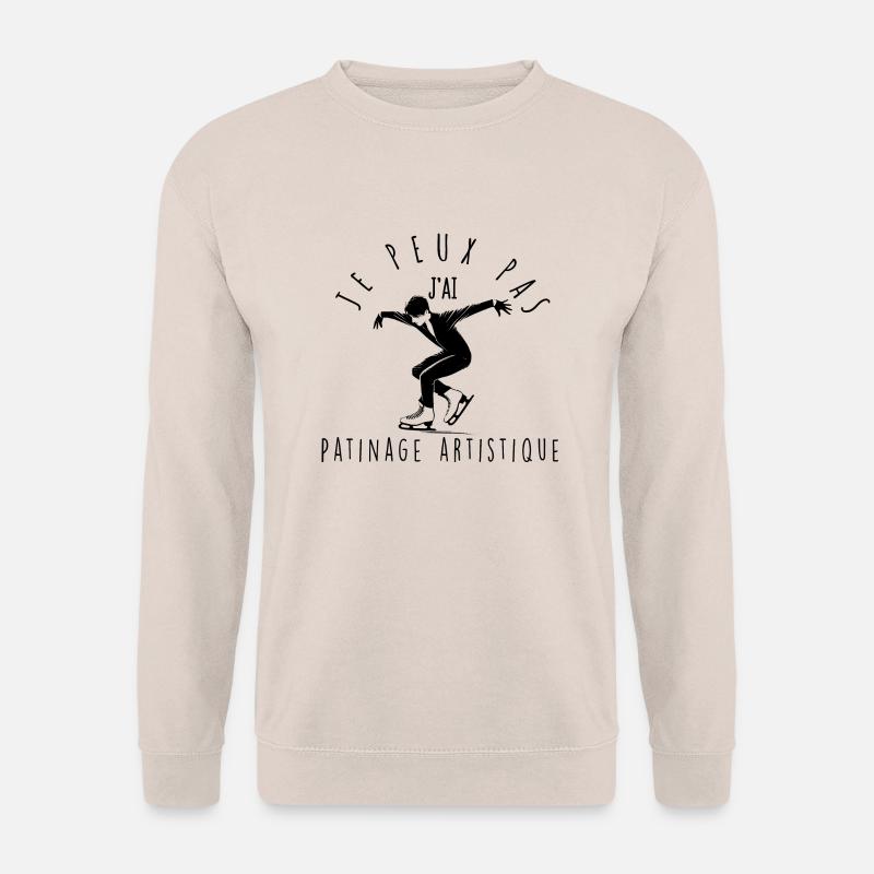 Ich kann nicht, ich habe Eiskunstlauf - Unisex Pullover - Sand