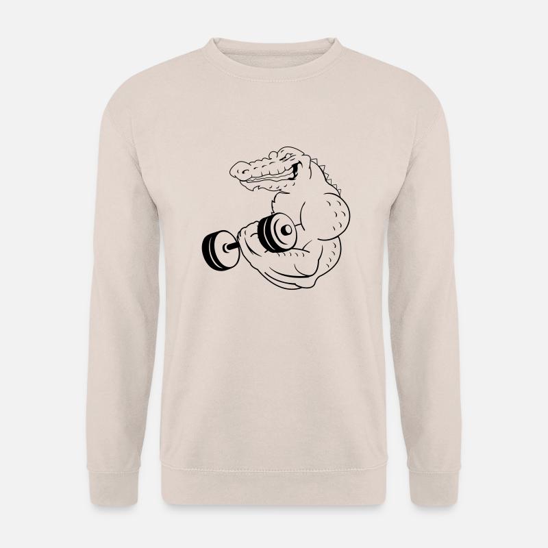 fitness crocodile 01 - Unisex Pullover - Sand