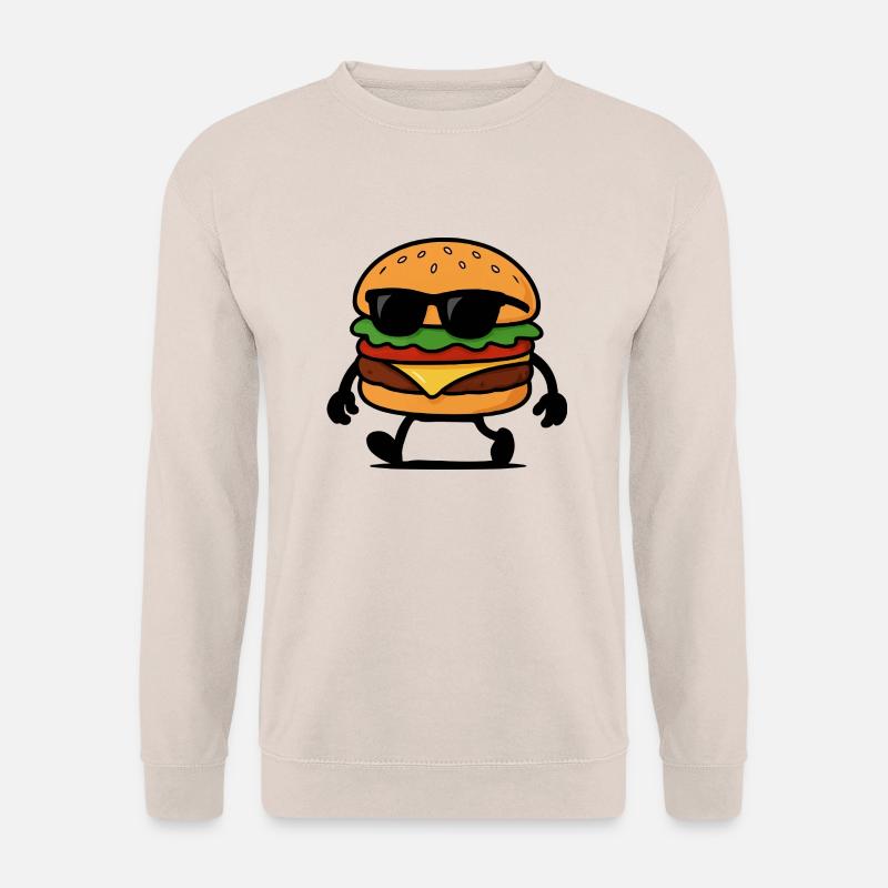 burger sonnenbrille - Unisex Pullover - Sand