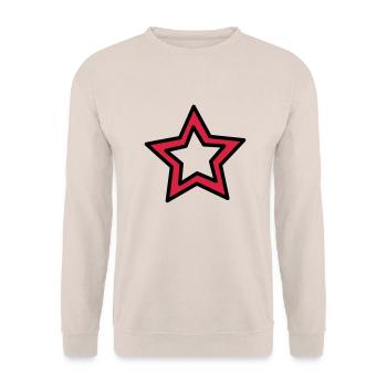 Petite étoile - Sweat-shirt Unisexe - sable - Devant - Alina (178cm) & Michal (187cm)