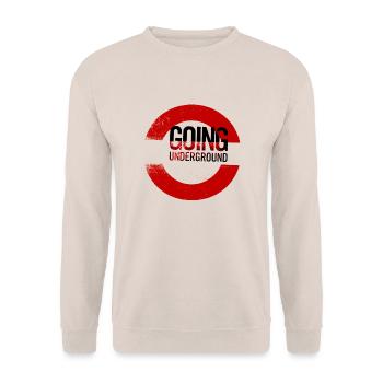 going underground - Unisex Sweatshirt - sand - Front - Alina (178cm) & Michal (187cm)