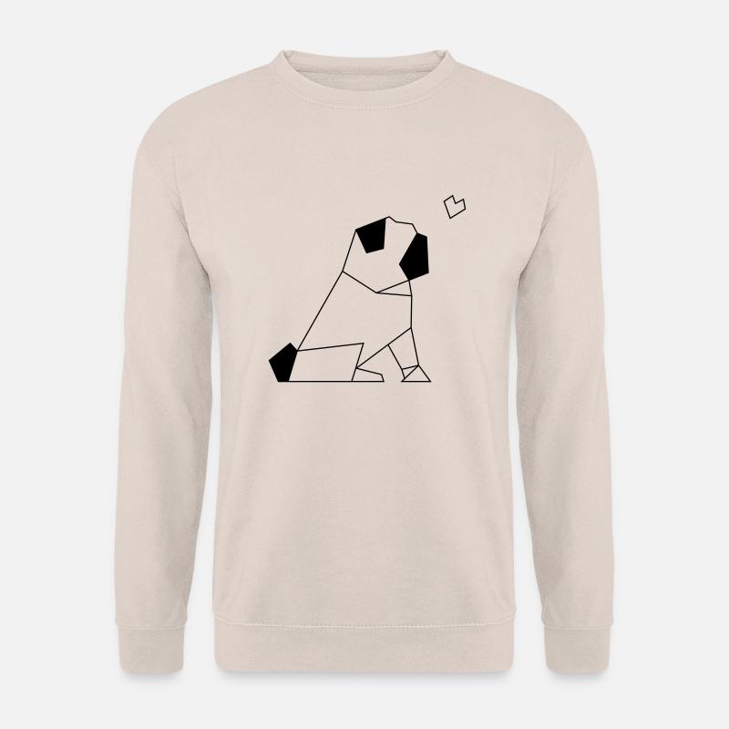Pug Love - Unisex Pullover - Sand