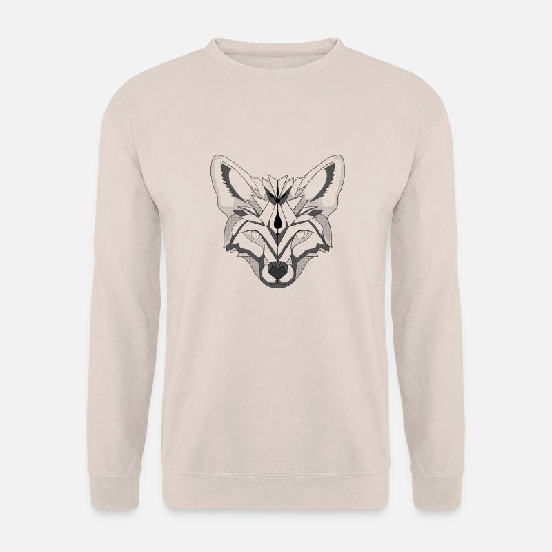 Minimalistischer Fuchs - Unisex Pullover - Sand