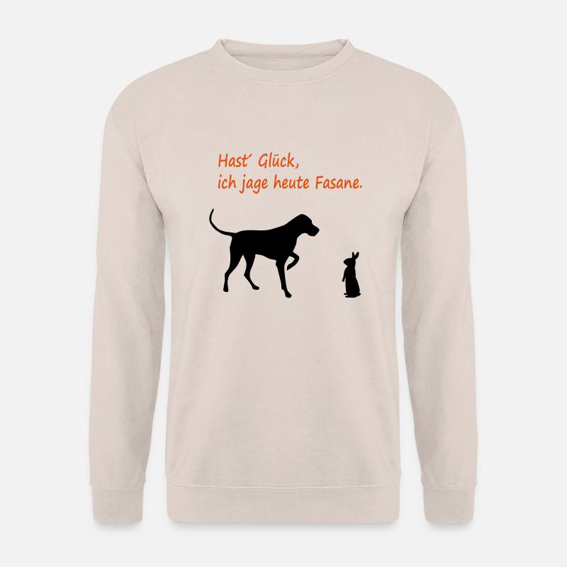 hund_jagt_fasane_neu_cb - Unisex Pullover - Sand