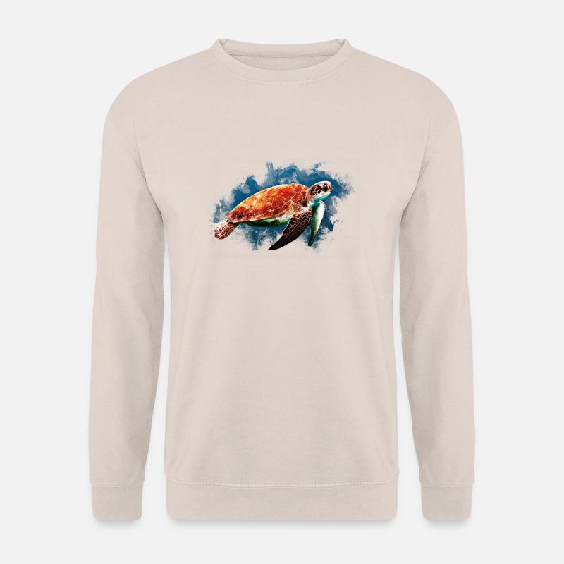 Meeresschildkröte Schildkröte - Unisex Pullover - Sand
