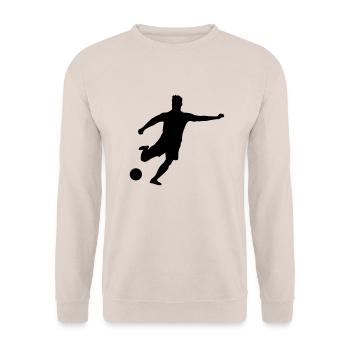 fussballer__f1 - Sweat-shirt Unisexe - sable - Devant - Alina (178cm) & Michal (187cm)