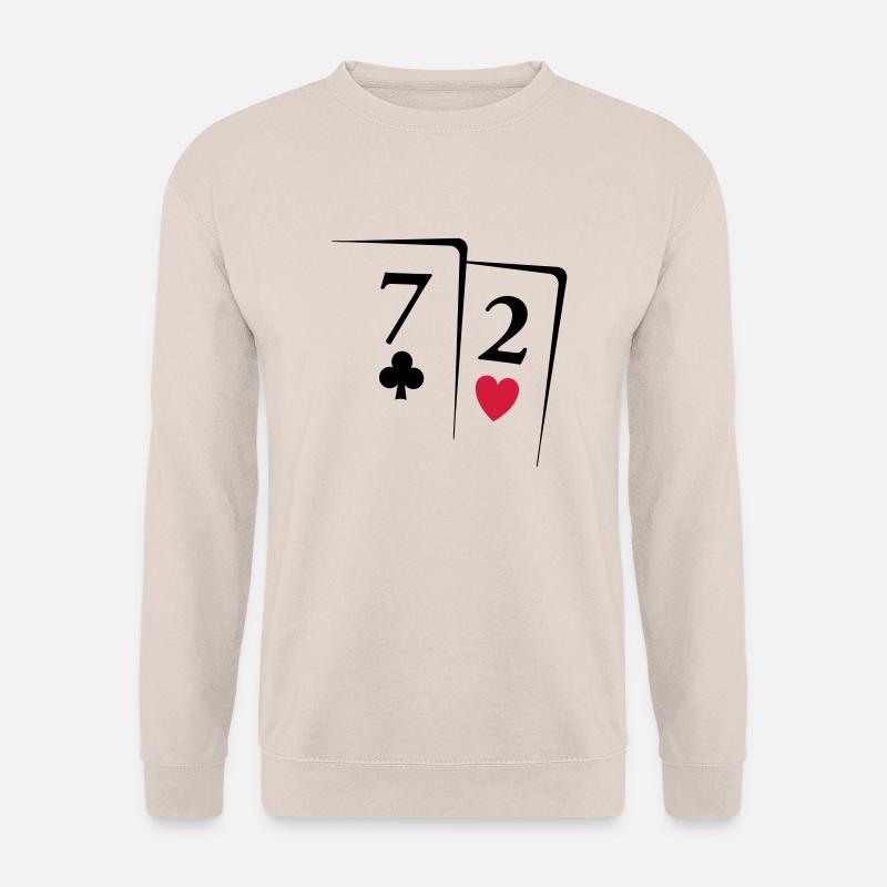 Poker Karten - Unisex Pullover - Sand