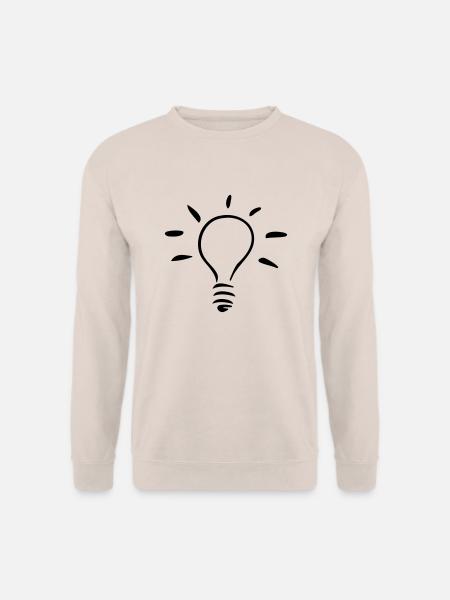 Symbol - Glühlampe - Unisex Pullover - Sand