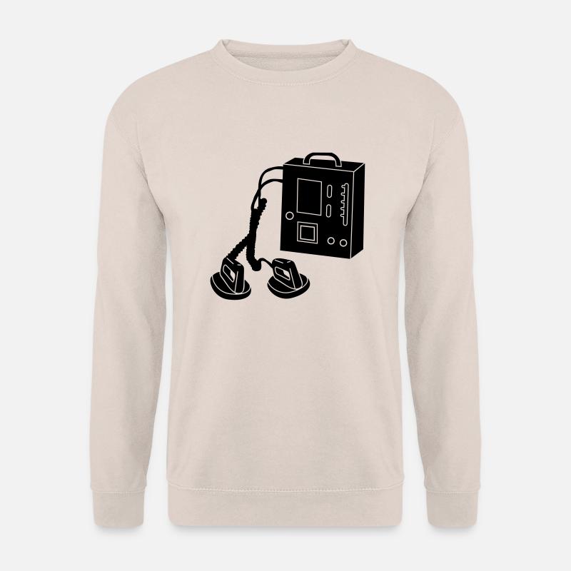 Defibrillatoren_d1 - Unisex Pullover - Sand