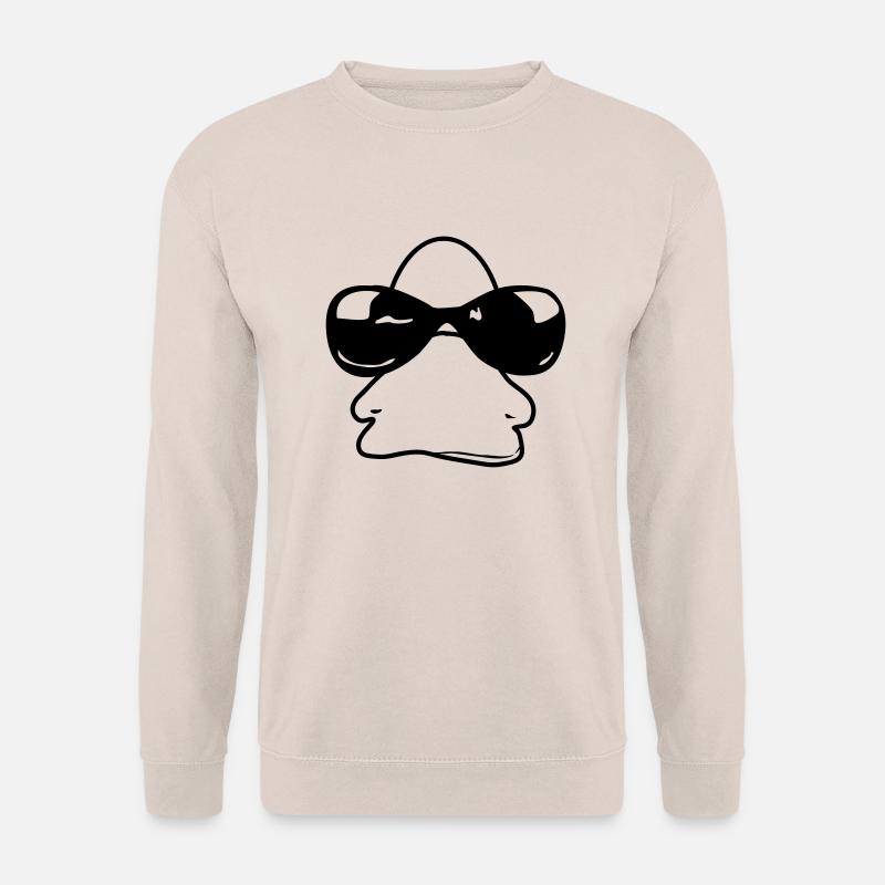 sunglasses_duck - Unisex Pullover - Sand