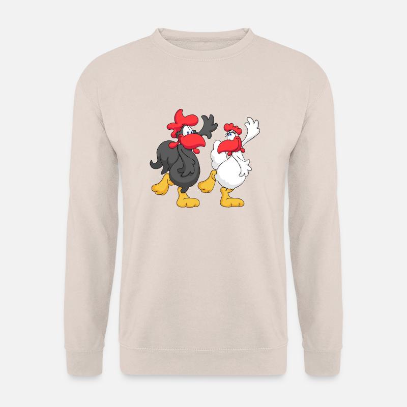 Tanzen Huhn Paar - Unisex Pullover - Sand