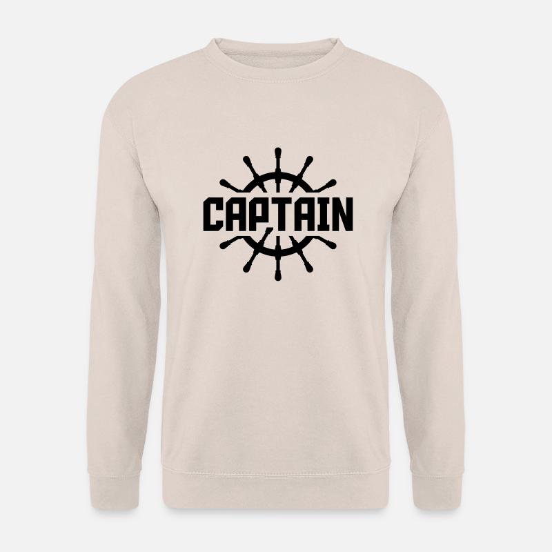 Captain Steuerrad Logo - Unisex Pullover - Sand
