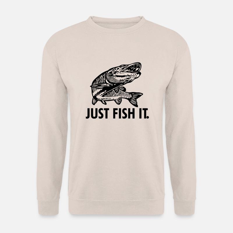 hecht_just_fish_it - Unisex Pullover - Sand