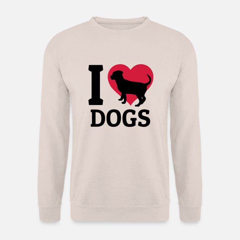 I love dogs - Unisex Pullover - Sand