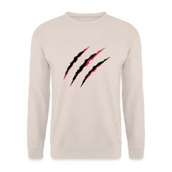 krallen_02 - Sweat-shirt Unisexe - sable - Devant - Alina (178cm) & Michal (187cm)