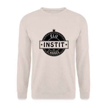 elu instit instituteur institutrice - Sweat-shirt Unisexe - sable - Devant - Alina (178cm) & Michal (187cm)
