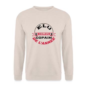 Elu meilleur copain de l'année - Sweat-shirt Unisexe - sable - Devant - Alina (178cm) & Michal (187cm)