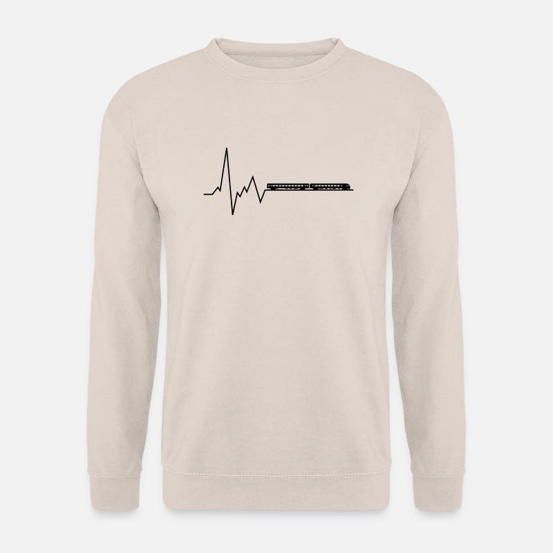 herzschlag zug - Unisex Pullover - Sand
