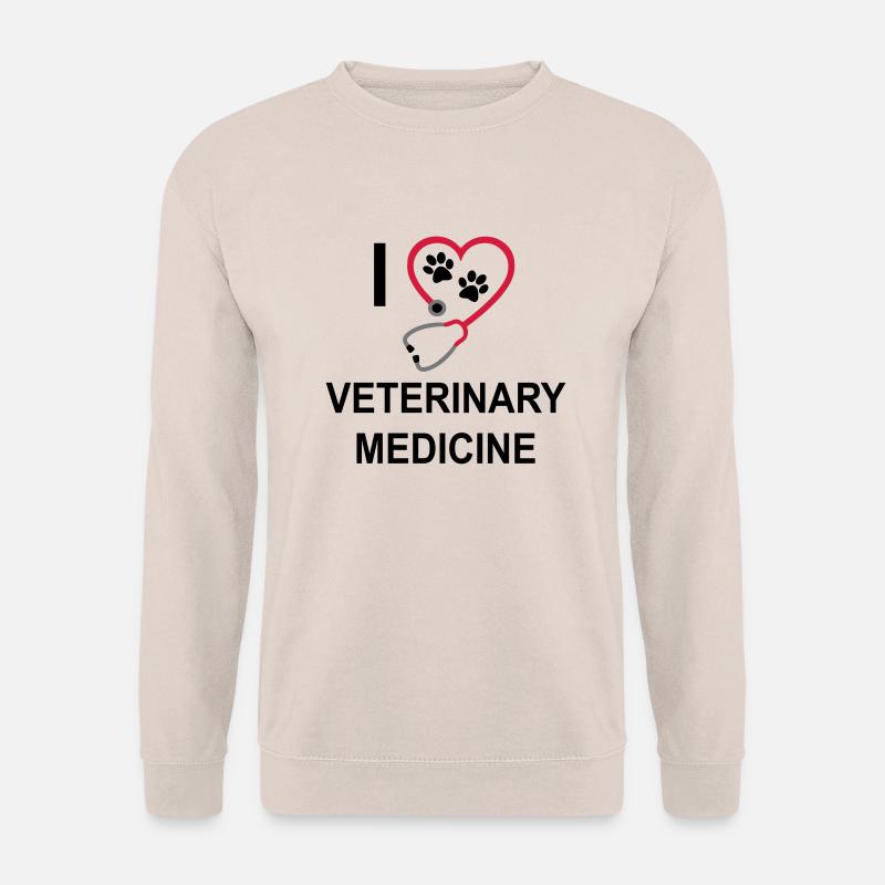 Ich liebe Tiermedizin - Unisex Pullover - Sand
