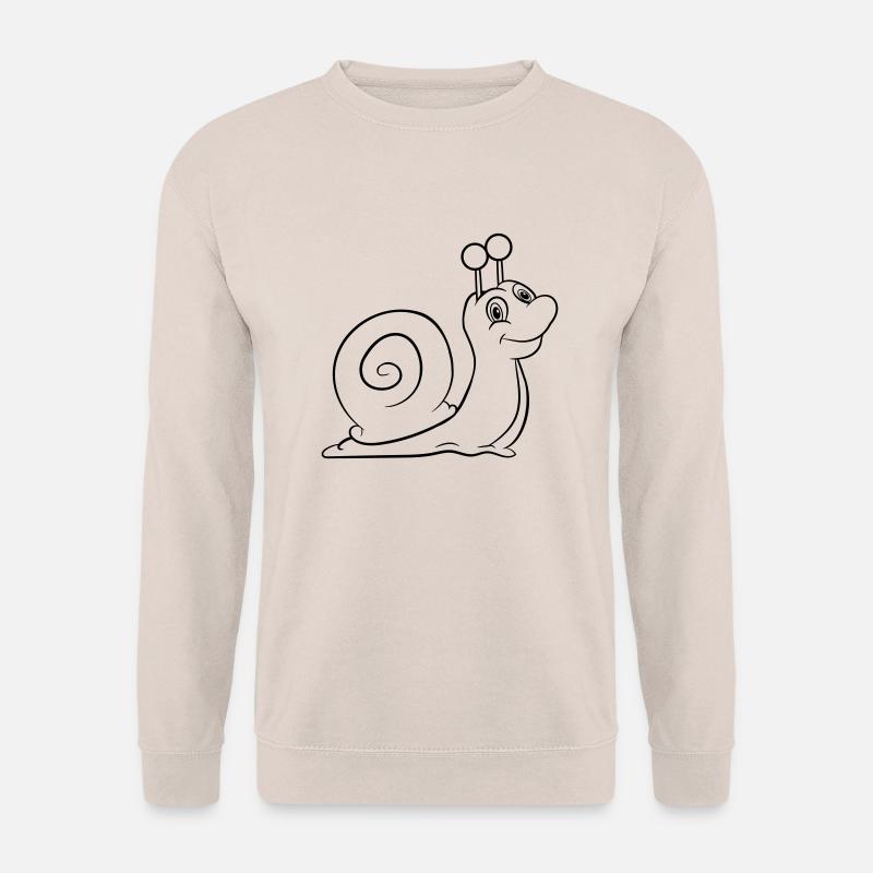 Schnecke lustig Kinder - Unisex Pullover - Sand