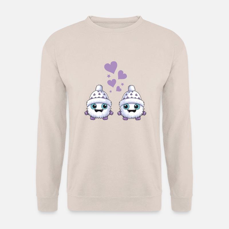 monster winter love - Unisex Pullover - Sand