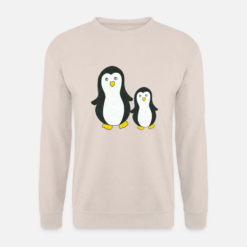 pinguin gross und klein - Unisex Pullover - Sand