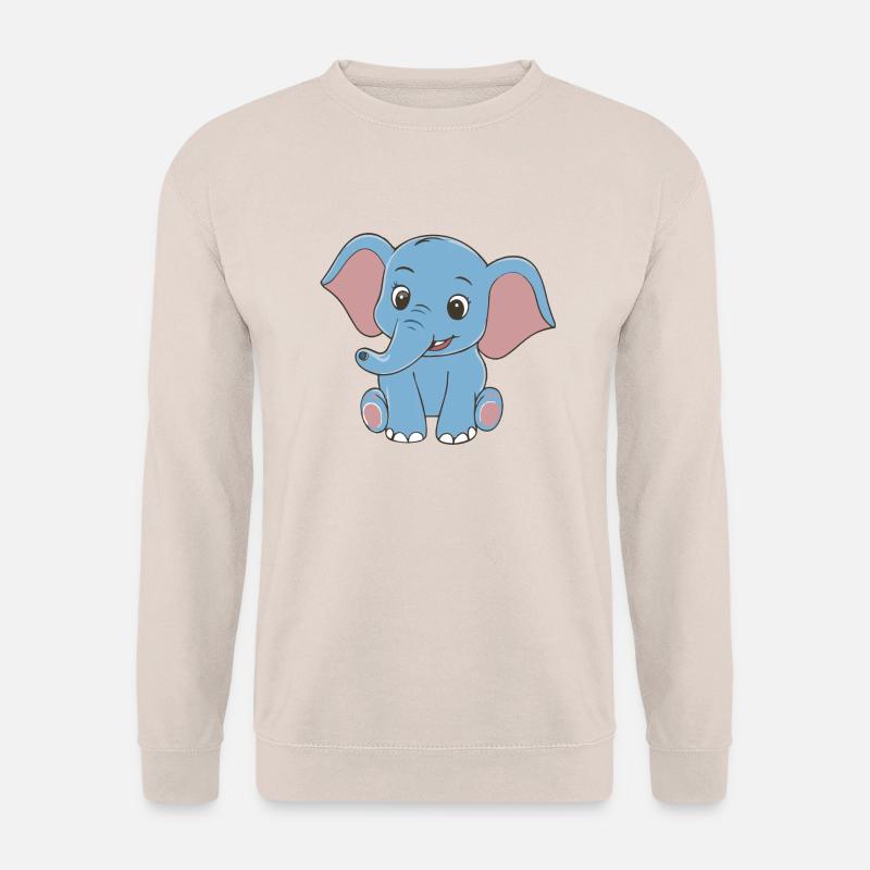 NIEDLICHES ELEFANTENBABY - Unisex Pullover - Sand