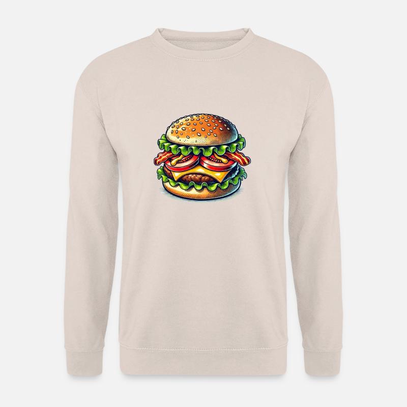 Burger - Unisex Pullover - Sand