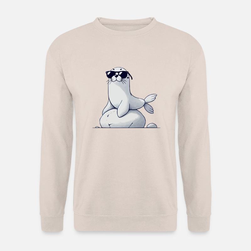 seehund sonnenbrille - Unisex Pullover - Sand