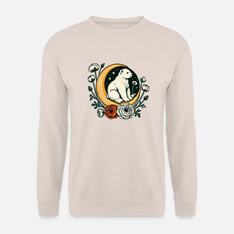 Panda Bär Mond - Unisex Pullover - Sand