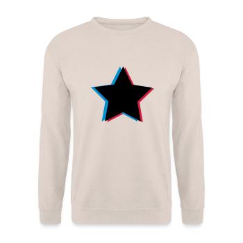 3d anaglyph stars - Sweat-shirt Unisexe - sable - Devant - Alina (178cm) & Michal (187cm)