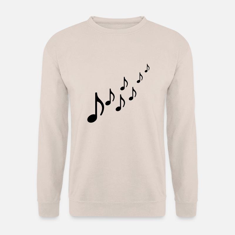 Musiker Noten Aufsteigend - Unisex Pullover - Sand