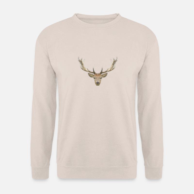 LowPoly "Deer" - Unisex Sweatshirt - sand
