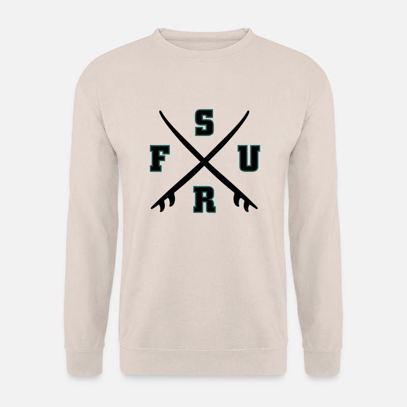 Surf Logo - Unisex Pullover - Sand