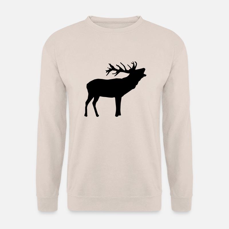 Hirsch Form Kontur - Unisex Pullover - Sand
