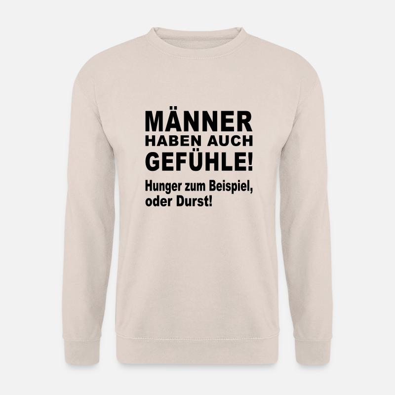 männer gefühle - Unisex Pullover - Sand