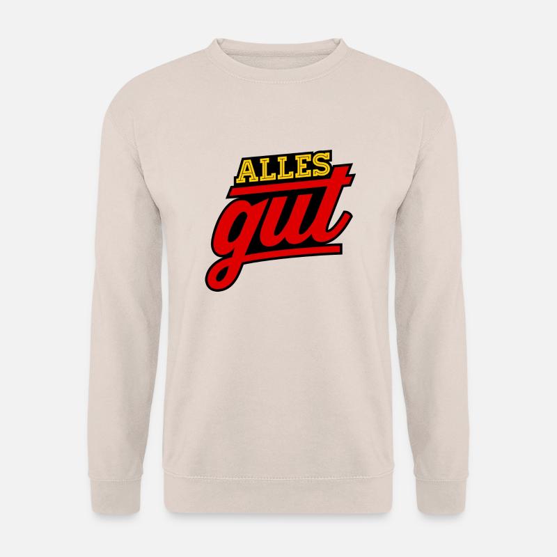 Alles gut gelb/rot - Unisex Pullover - Sand