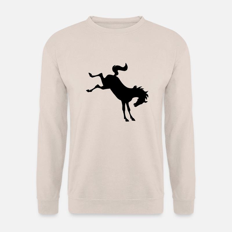 Ausfeerendes Pferd - Unisex Pullover - Sand