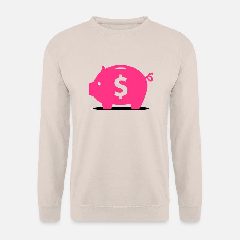 Rosa Sparschwein - Unisex Pullover - Sand