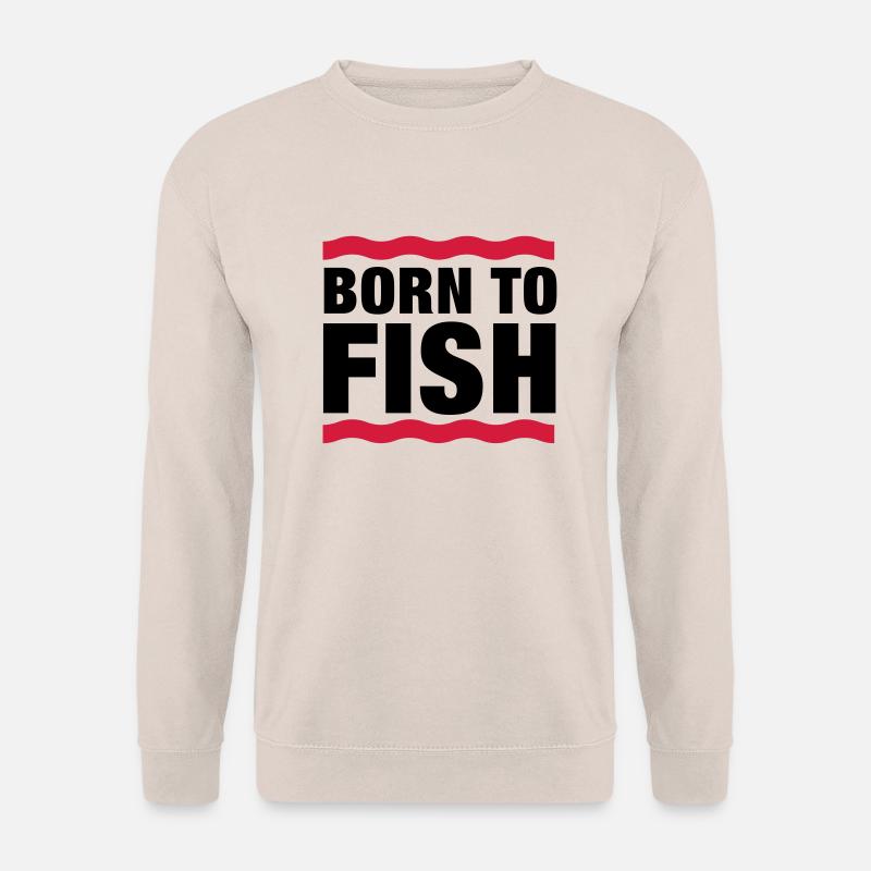 born_to_fish__f2 - Unisex Pullover - Sand